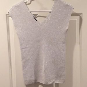 Talbots sleeveless shimmery top XS